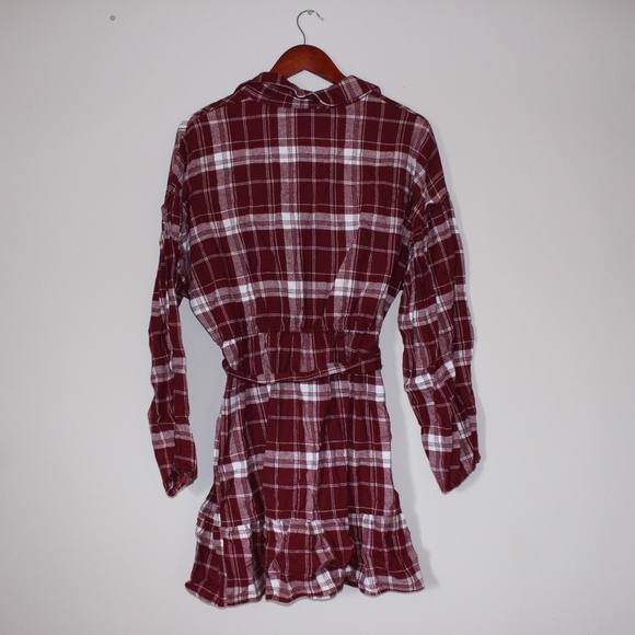 Francesca's Collection Stevie Dress BRAND NEW W/TAG Plaid Button Mini Dress - Picture 4 of 5